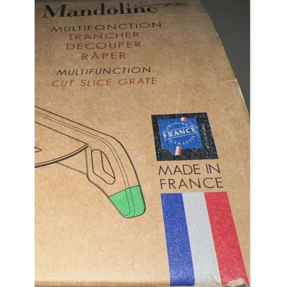 De Buyer Mandoline Swing 2.0 avec 3 râpes fonction poussoir/slider ergonomique F